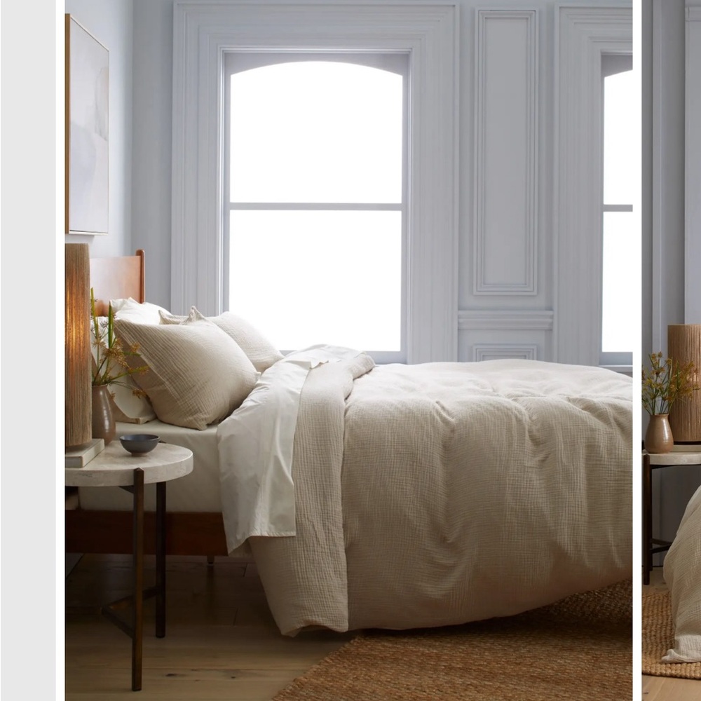 Quince Organic Airy Gauze Duvet Cover